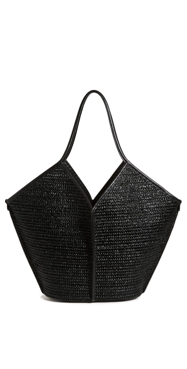 Hereu Calella Raffia Bag Black