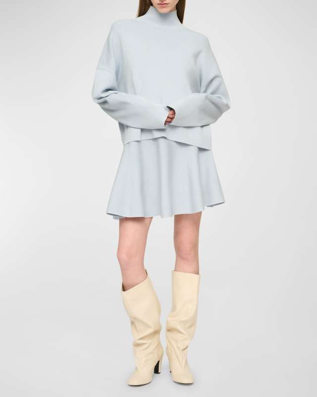 Kaya Flare Knit Mini Skirt