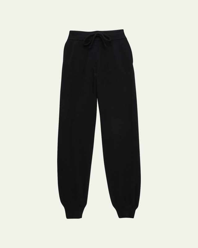 Girl's Maddalena Cashmere Jogger Pants, Size 6-12