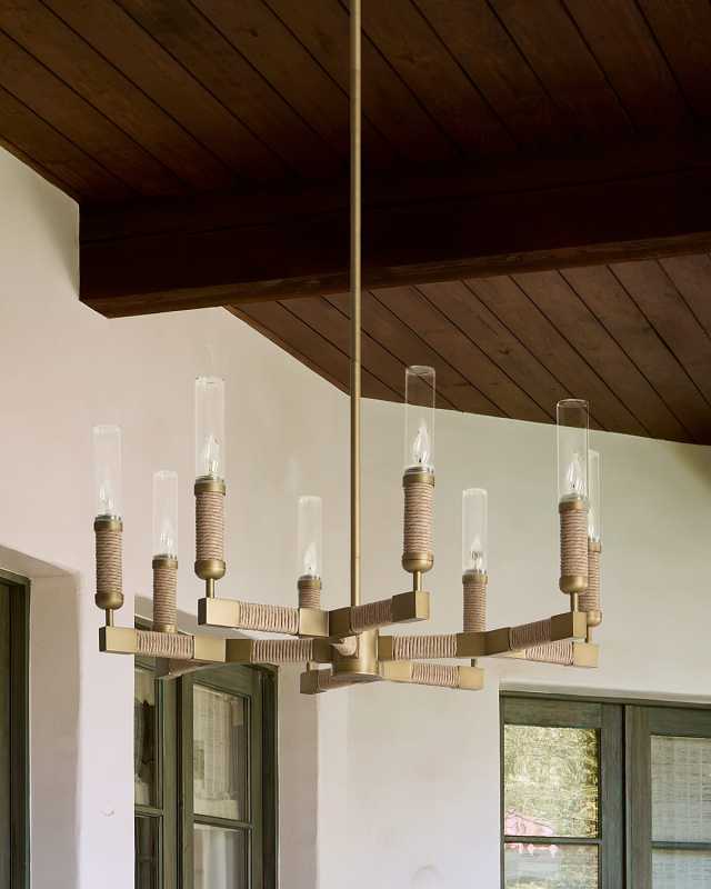 Carolina Indoor/Outdoor Chandelier, 32" Round