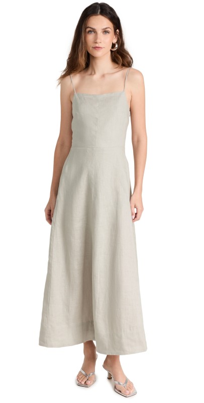 Enza Costa Laced Open-Back Dress Mist