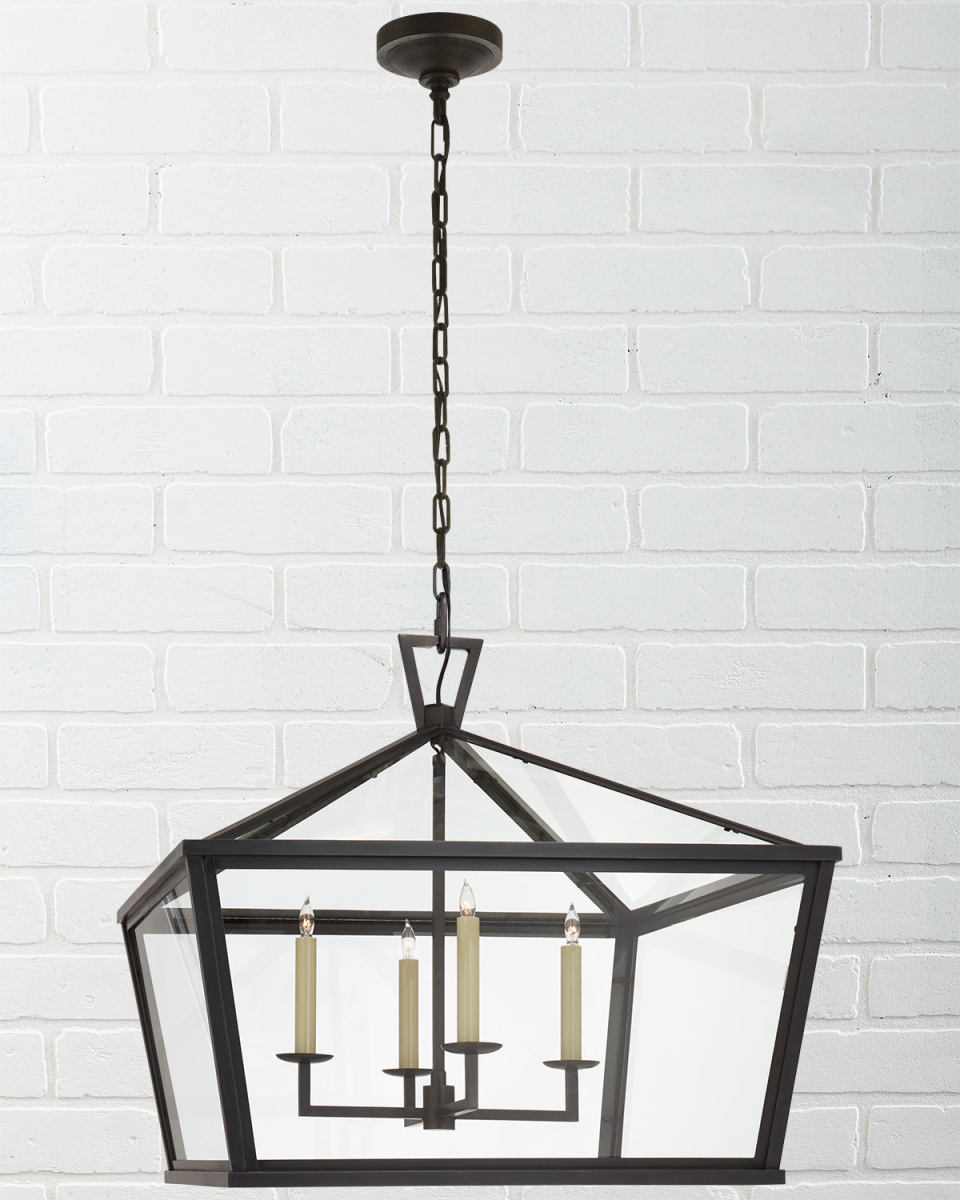 Darlana Medium White Hanging Lantern