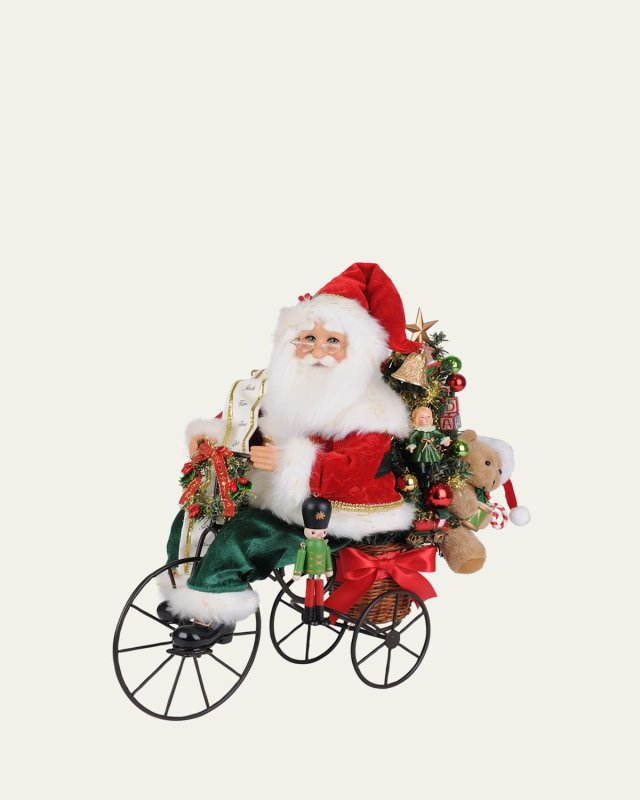 17" Lighted Biking Through Christmas