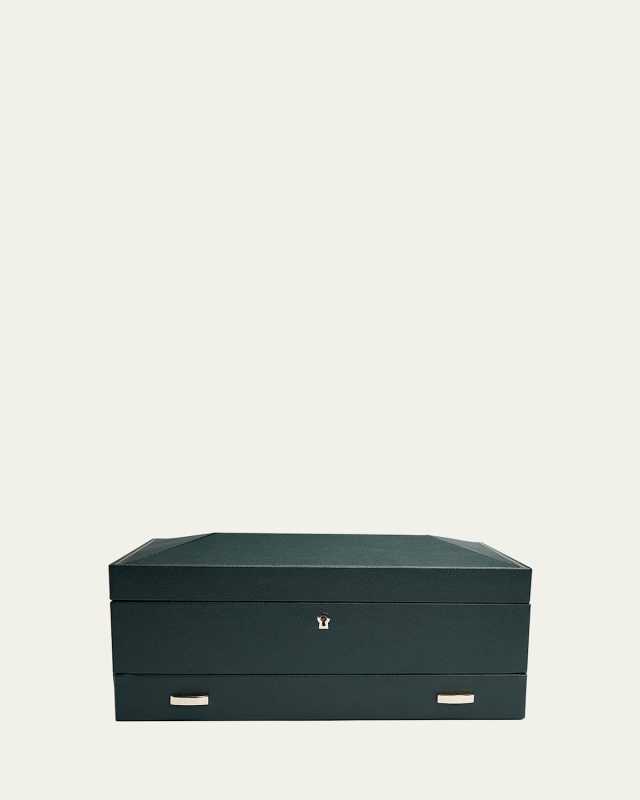 British Racing 10-Piece Watch Box with Drawer
