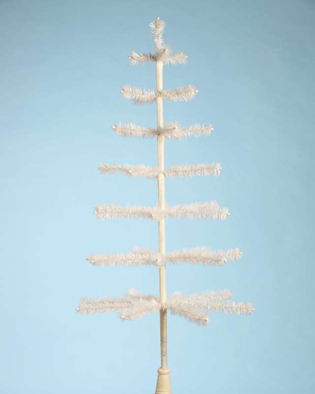 42" Feather Tree with Glittered Base