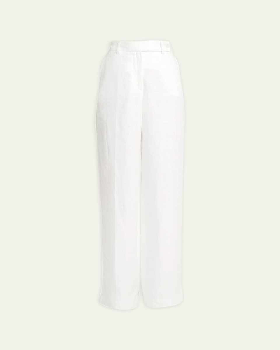 Wide-Leg Viscose Trousers