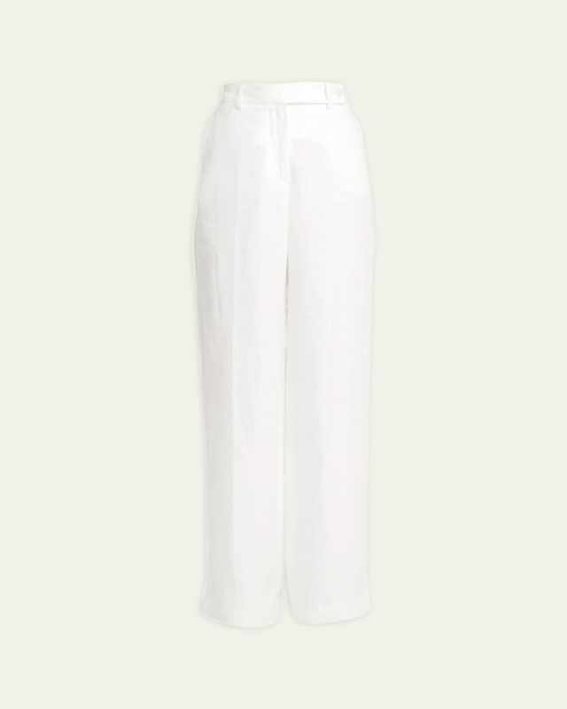 Wide-Leg Viscose Trousers