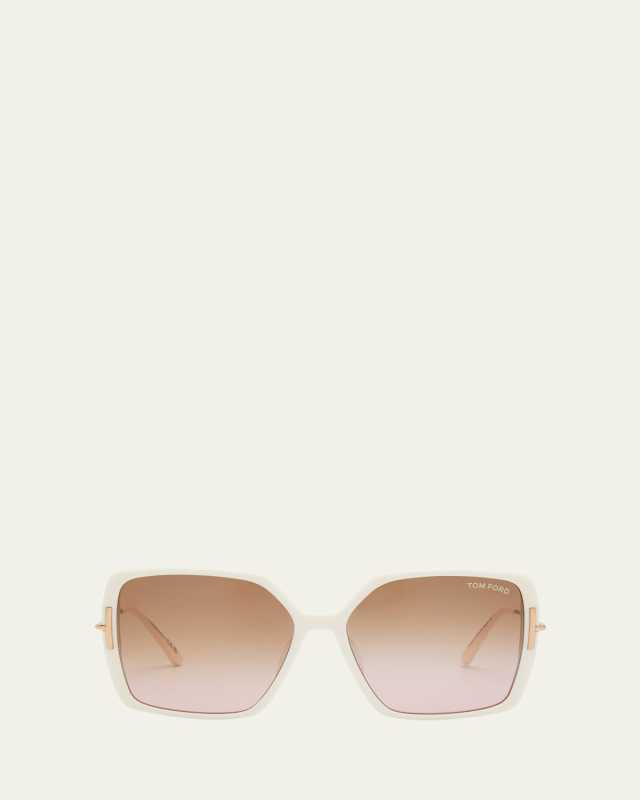 Joanna Amber Acetate Butterfly Sunglasses
