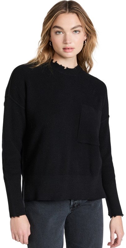 Pistola Denim Darya Oversized Crewneck Pullover Midnight