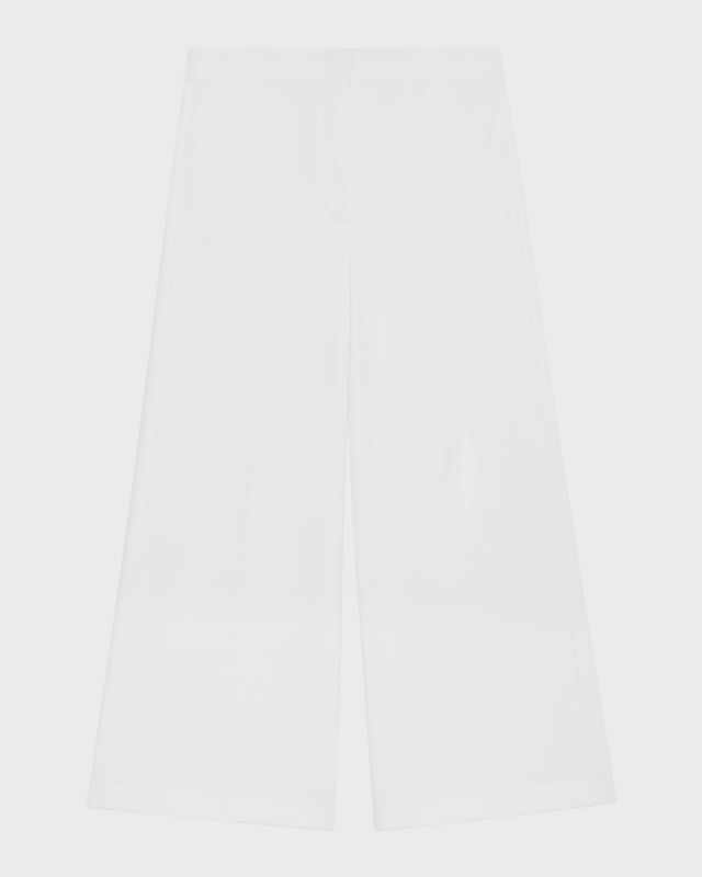Terena Precision Ponte Cropped Wide-Leg Pant