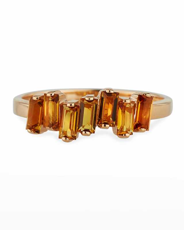 14k Rose Amalfi Wave Band Ring
