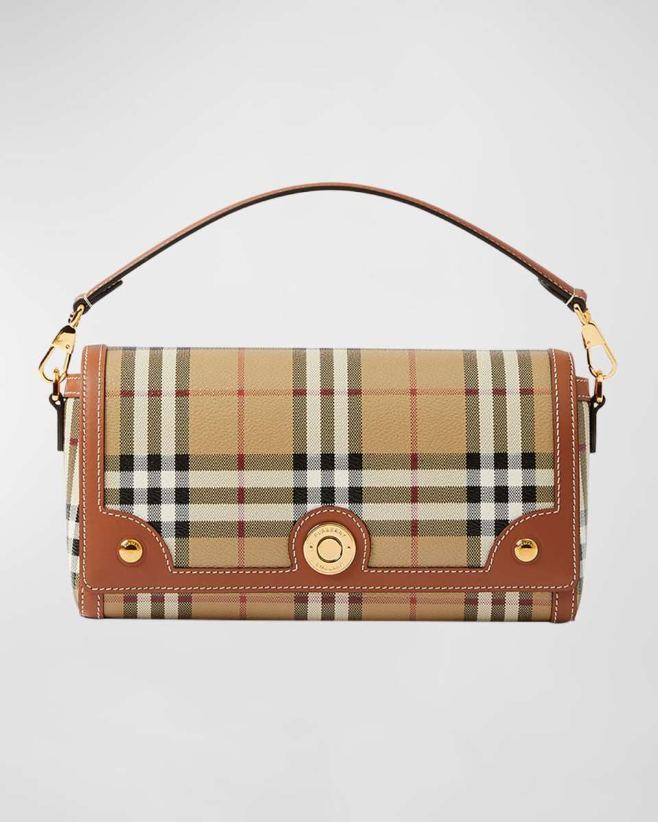 Note Small Check Top-Handle Bag
