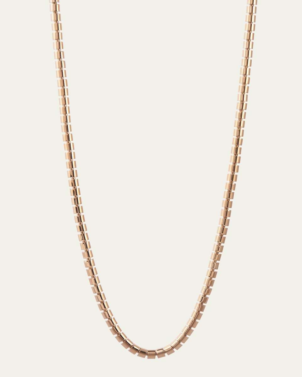 18K Yellow Gold Skinny Ophelia Necklace, 16"L