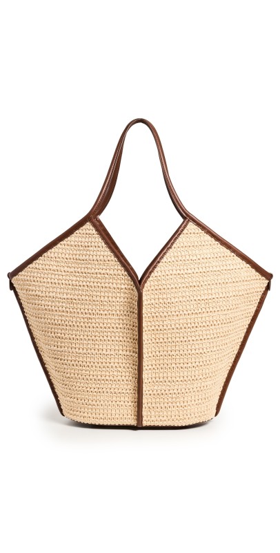 Hereu Calella Raffia Bag Natural/Chestnut