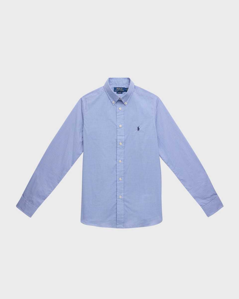 Boy's Broadcloth Button Down Shirt, Size 8-