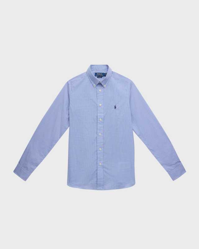 Boy's Broadcloth Button Down Shirt, Size 8-