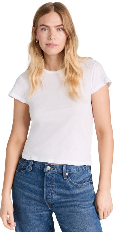 RE/DONE 60s Slim Tee Optic White