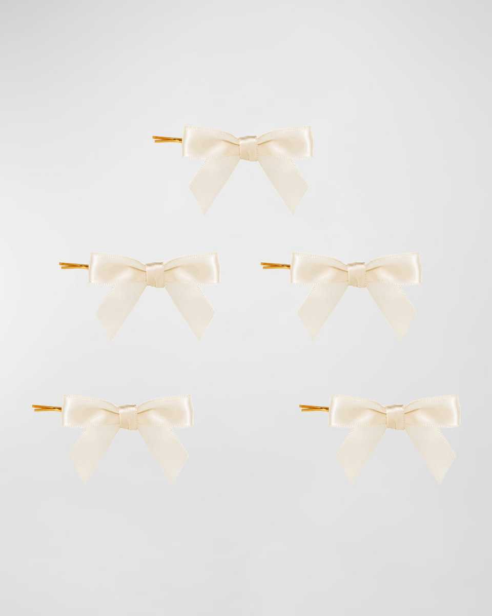 Emma Bow Bobby Pins, Set of 5