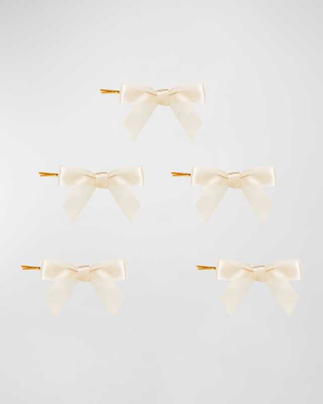 Emma Bow Bobby Pins, Set of 5