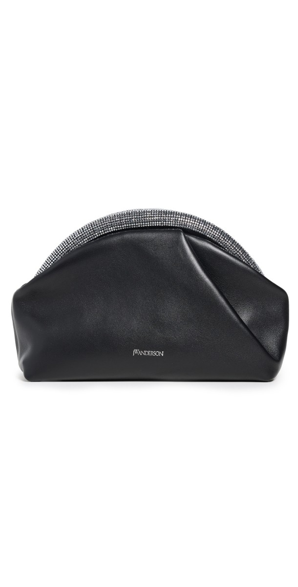 JW Anderson The Crystal Bumper Clutch Black