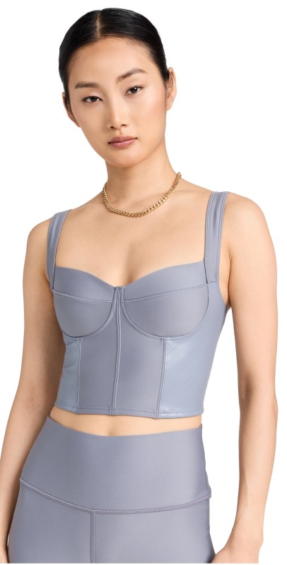 Alo Yoga Airlift Winter Warm Cropped Tank Fog