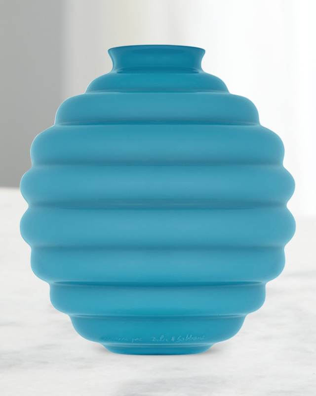 Carretto Venini Small Glass Vase, 7.1"