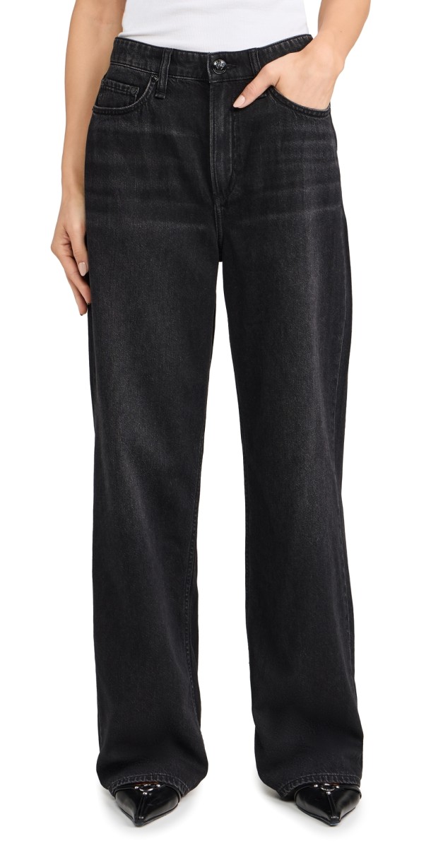 rag & bone Featherweight Logan Jeans Jet Black