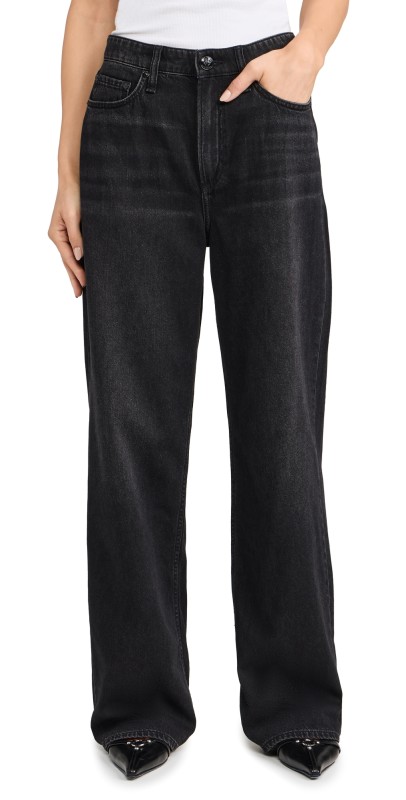 rag & bone Featherweight Logan Jeans Jet Black