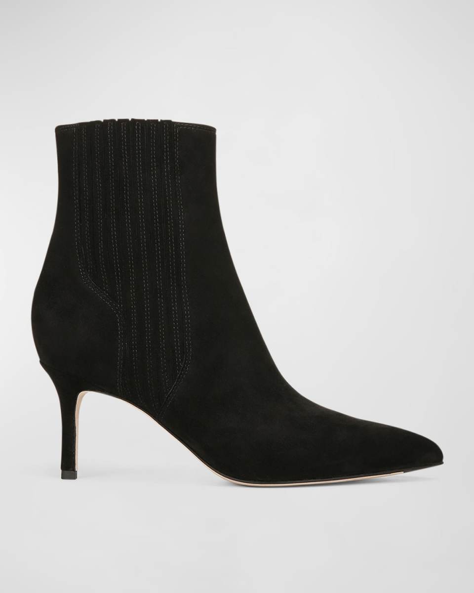 Lisa Suede Stiletto Ankle Booties