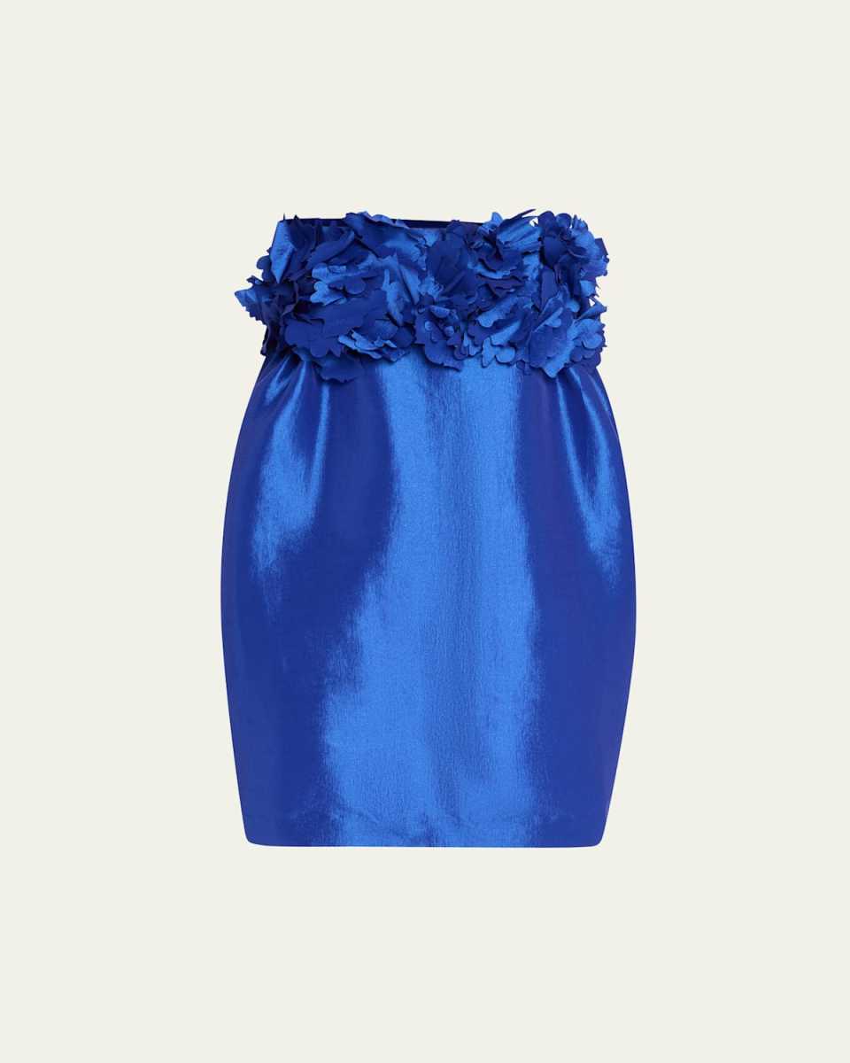 Ai-Jen Floral Strapless Mini Dress