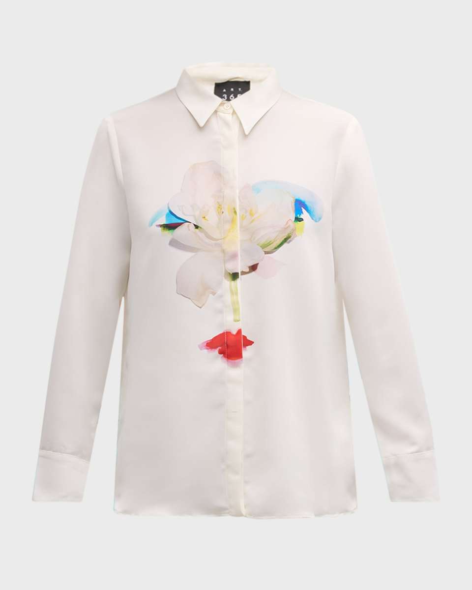 Bali Floral-Print Button-Down Shirt