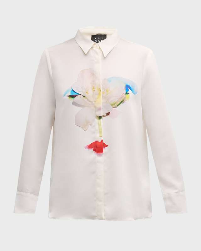 Bali Floral-Print Button-Down Shirt