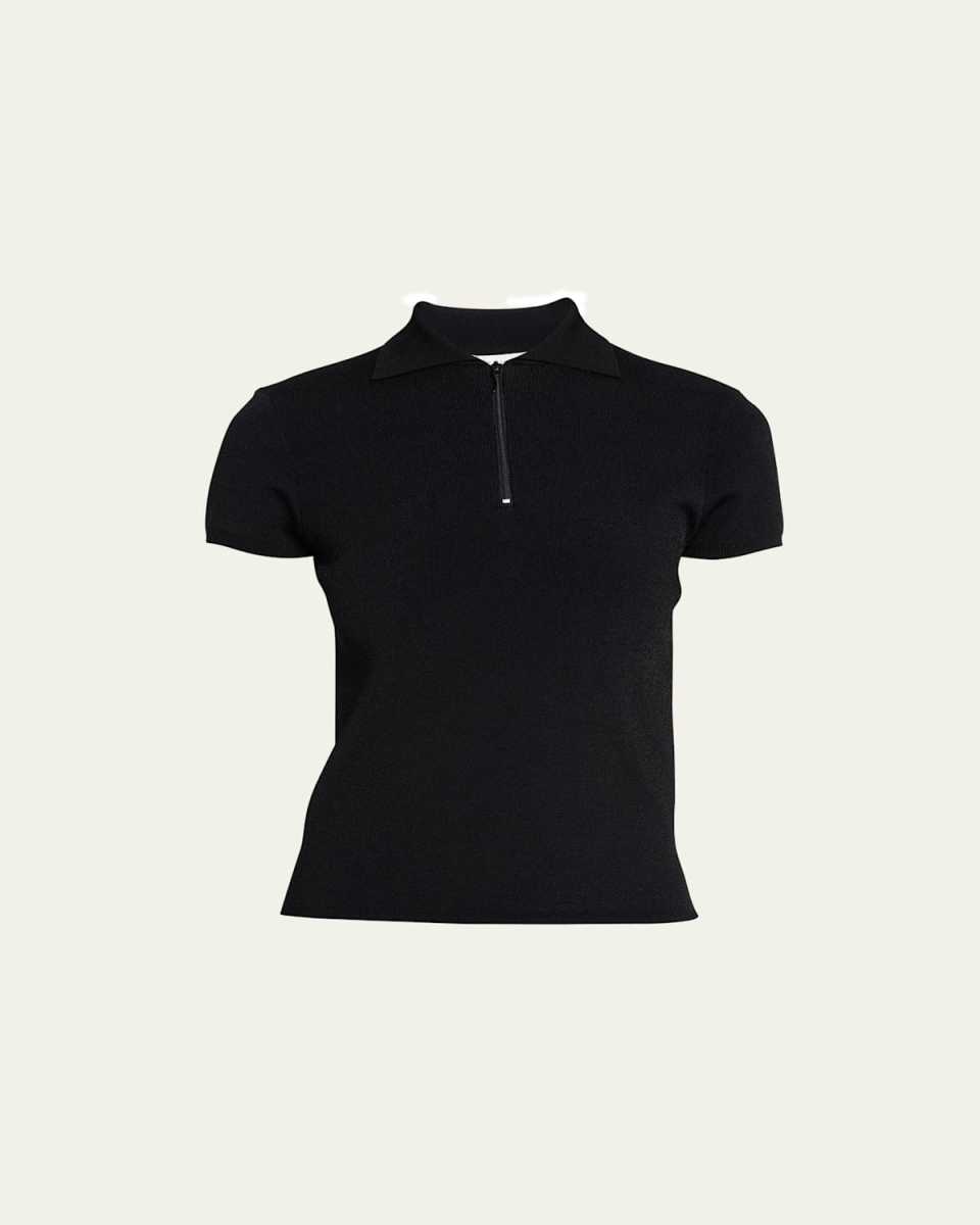 Cauro Zip-Front Polo Top