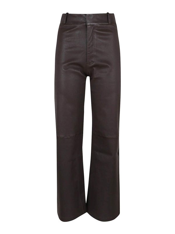 Arma Pantalons En Cuir - Noir