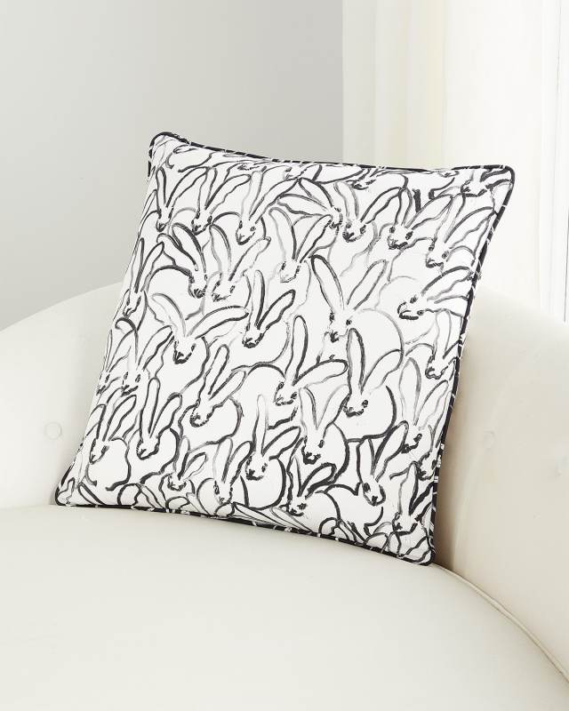 Rabbit Run Cotton Pillow,