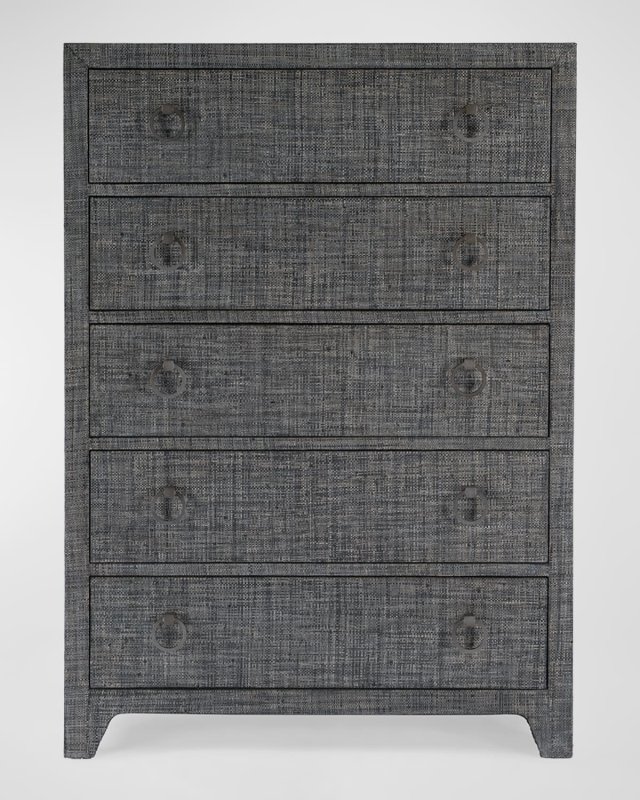 Helena Raffia 5-Drawer Dresser