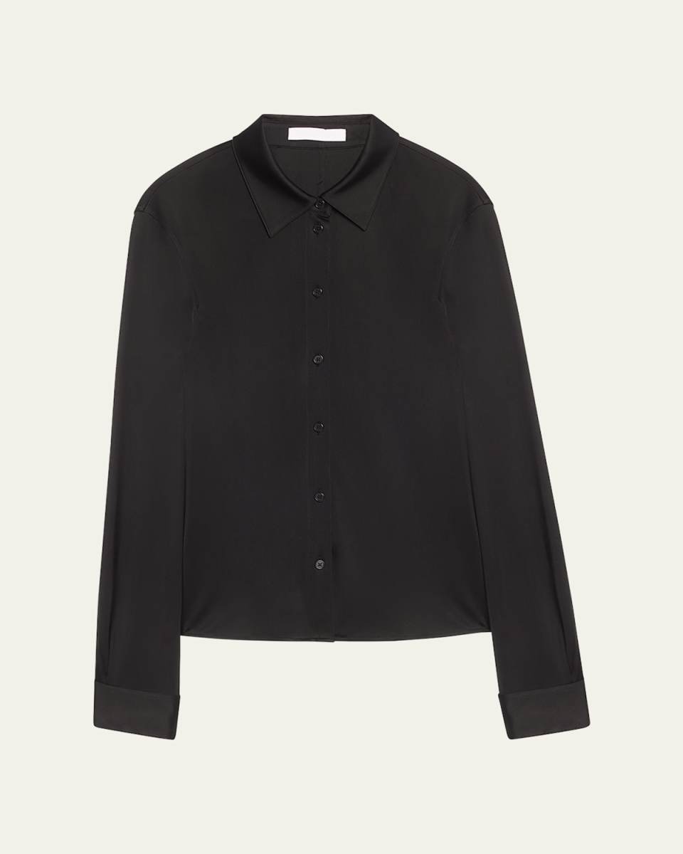 Fluid Button-Front Shirt