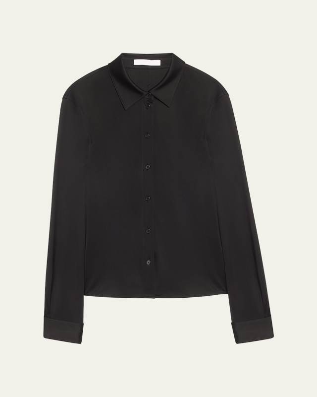 Fluid Button-Front Shirt