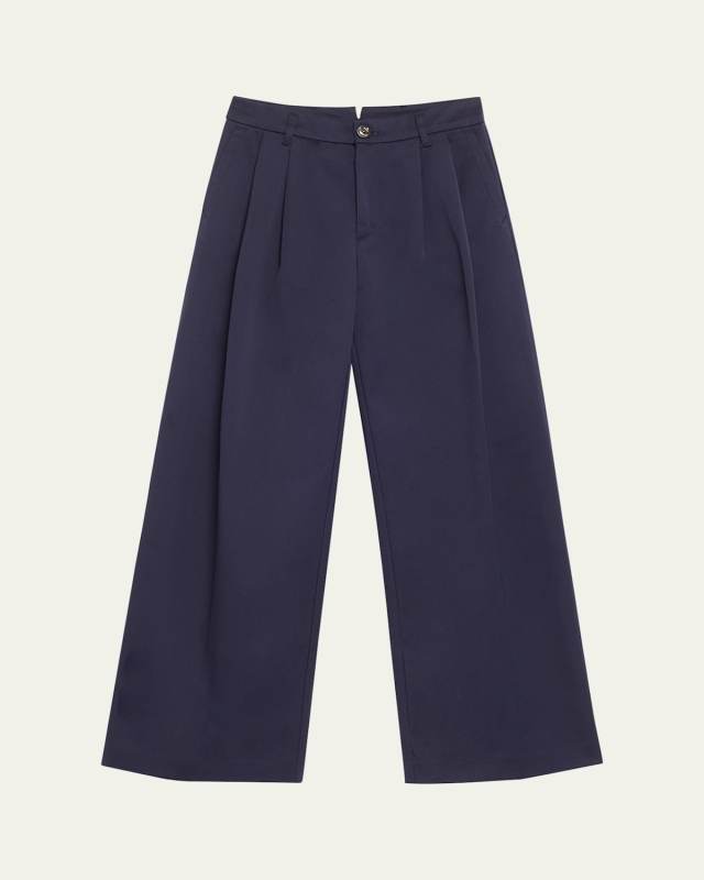 Double Pleated Wide Leg Pants