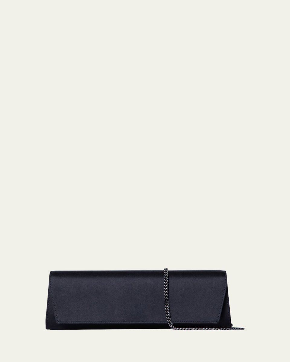 Anouk Long Satin Clutch Bag