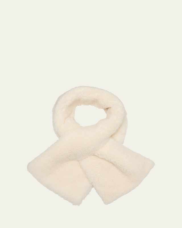 Teddy Wool-Blend Pull-Through Scarf