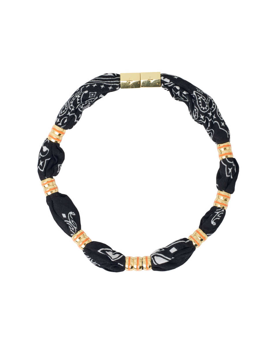 Skinny Bandana Necklace Black