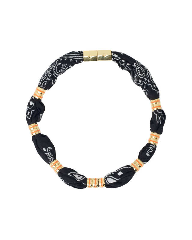 Skinny Bandana Necklace Black