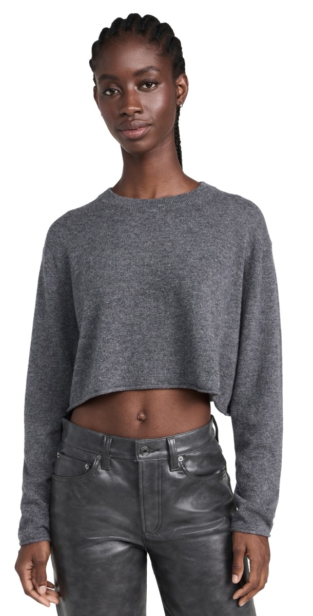 LISA YANG Chloe Cashmere Sweater Graphite