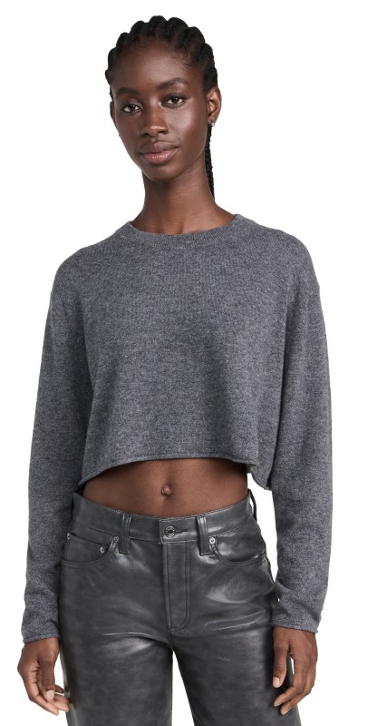 LISA YANG Chloe Cashmere Sweater Graphite