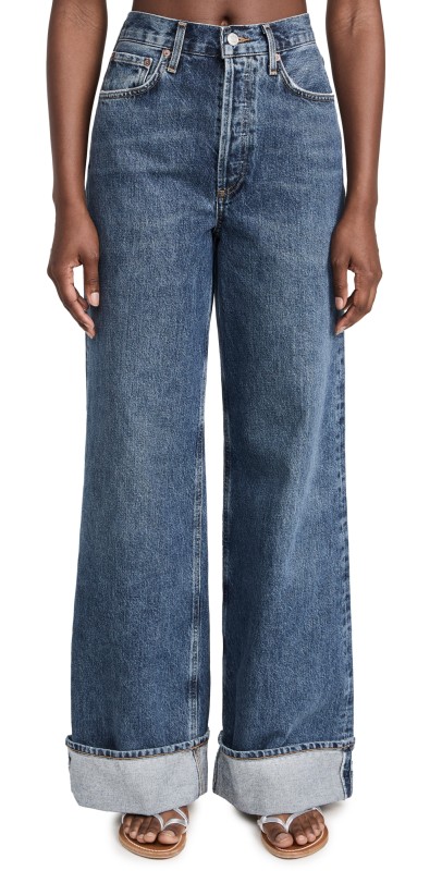 AGOLDE Dame High Rise Wide Leg Jeans Control