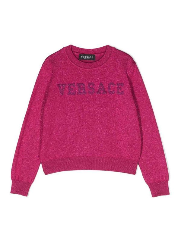 Versace Young Pull Col Rond - Fuchsia
