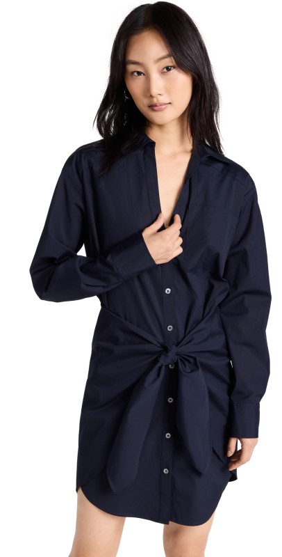 Veronica Beard Roanoke Shirtdress Navy