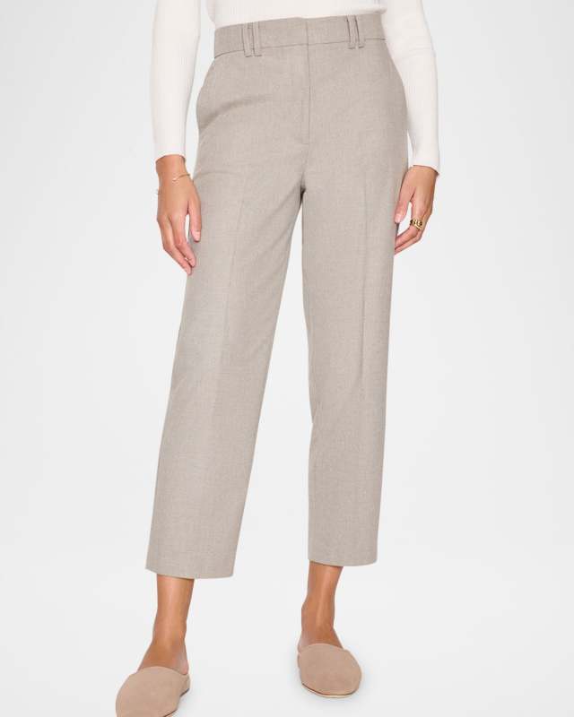 Talia Cropped Straight-Leg Pants