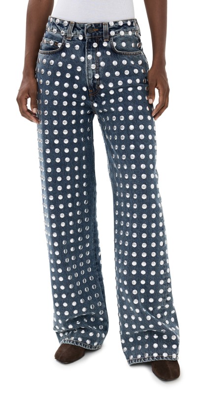 HAIKURE Winona Blue Studded Jeans Blue Studded